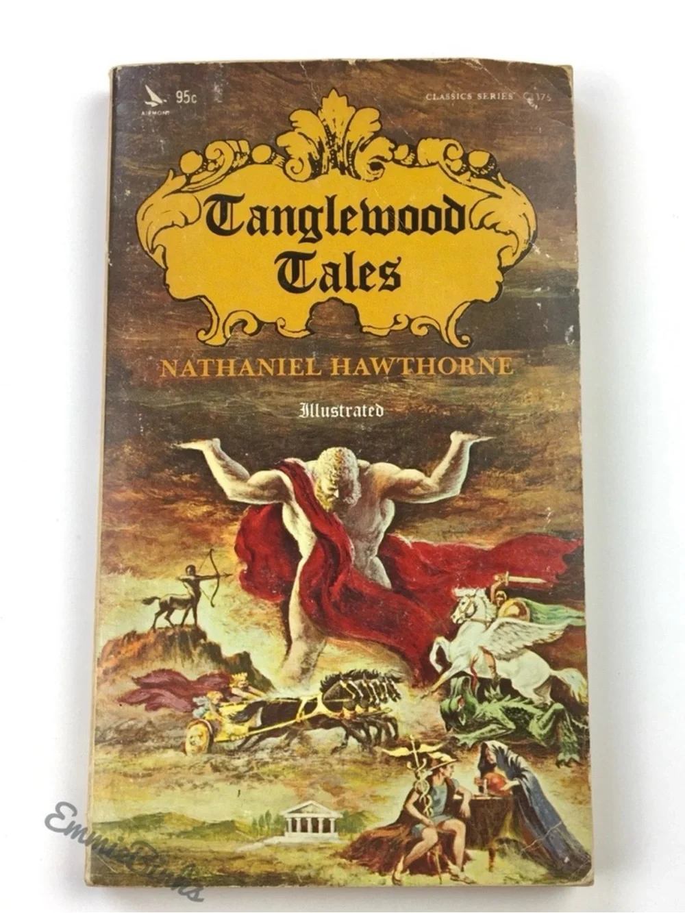 1968 Vintage Tanglewood Tales Paperback Book by Nathaniel Hawthorne Illustrated